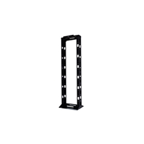 Rack, 7 Feet High, With Cable Management, Black - CableLAN