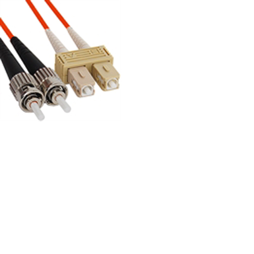 Fiber Optic Assembly, Duplex, 62.5/125, SC to ST, 2 Meter CableLAN