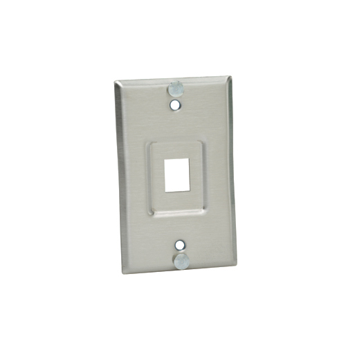 Wall Phone Plate, Stainless, Unloaded, Net KeySPA U09190114N CableLAN