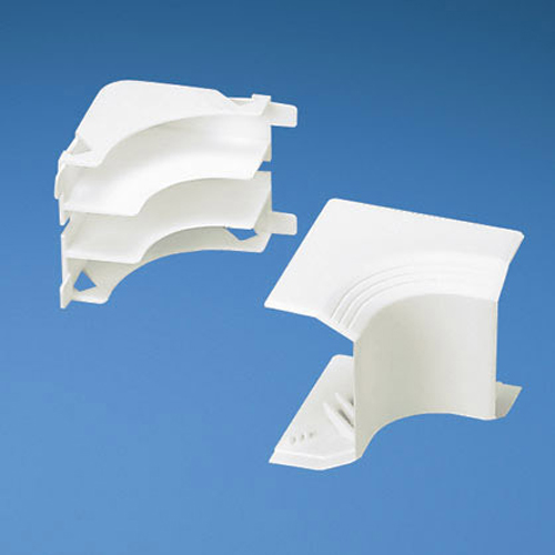 Raceway Fitting, Inside Corner, Electric Ivory, T45 CableLAN