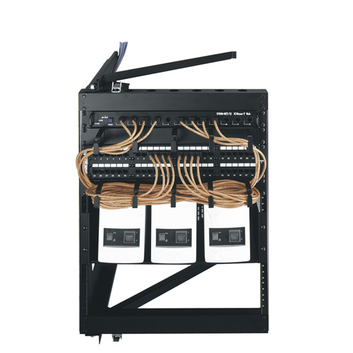 Rack, Swing Frame, 12U, Adjustable Depth CableLAN